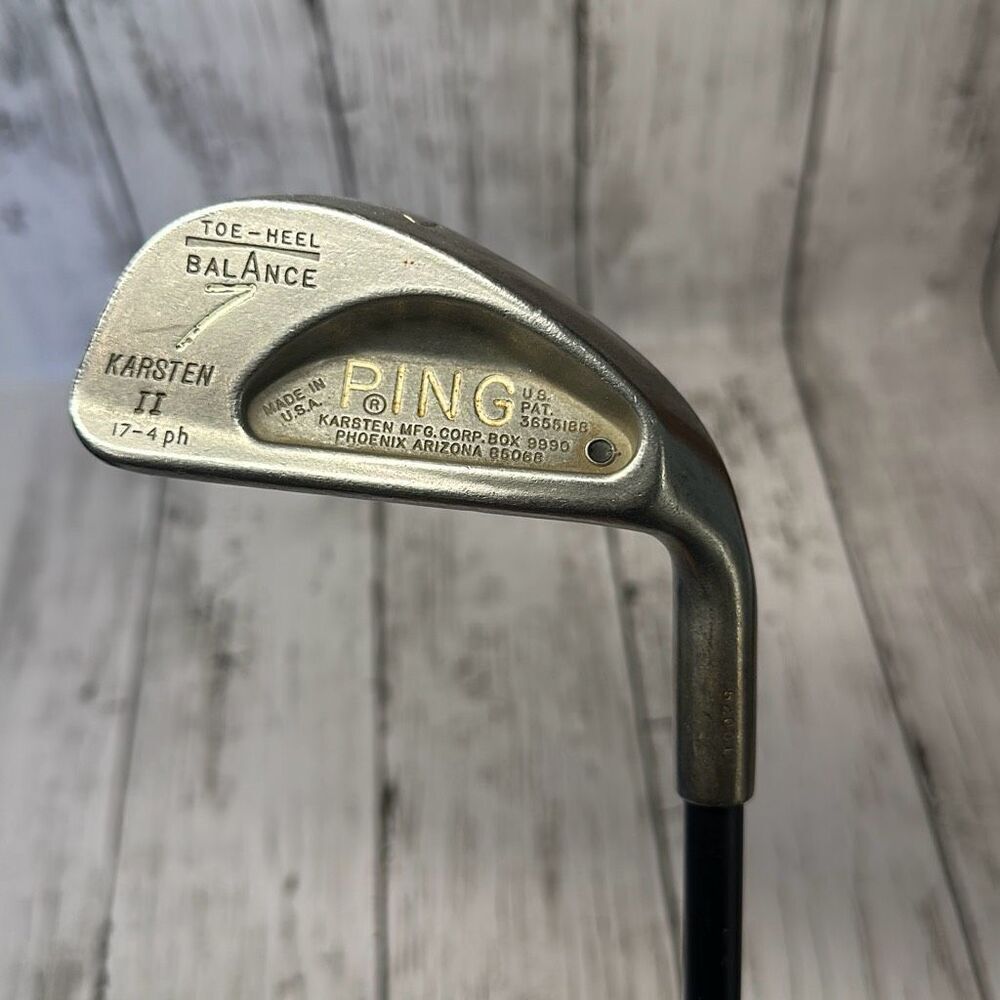 Ping Karsten 2 Single 7 Iron Black Dot RH Right Handed Hogan H40 Graphite‎